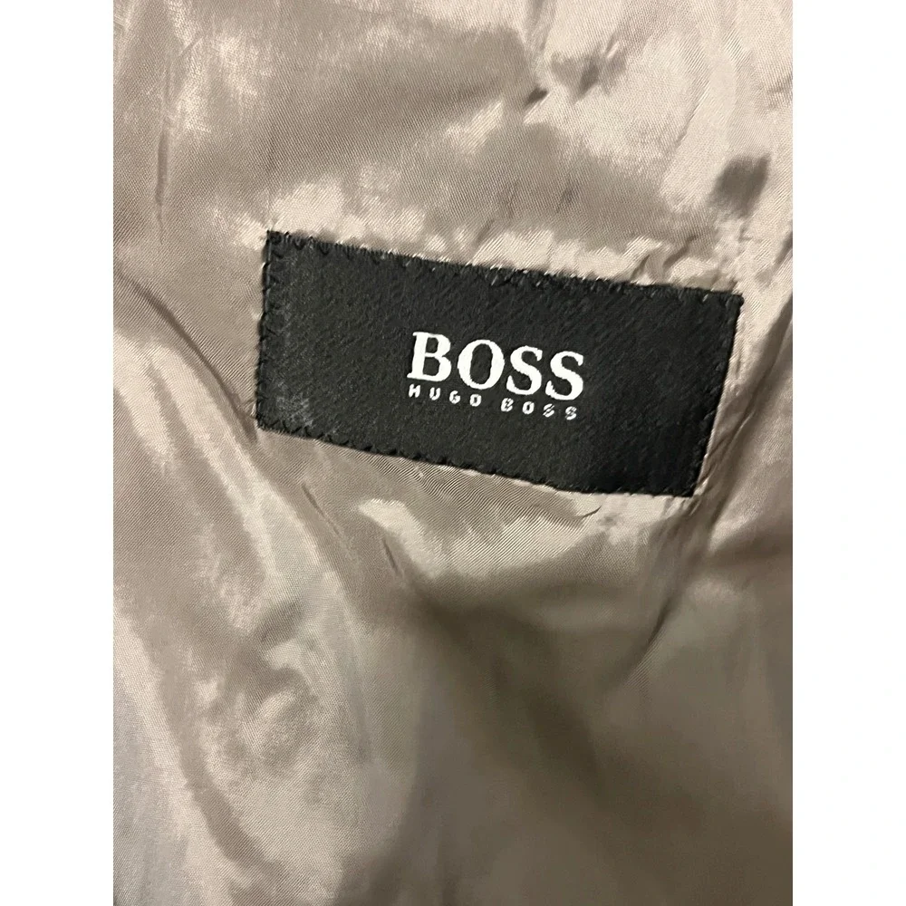 Hugo Boss Mens Gray Wool Cashmere Blazer Suit Made in USA Guabello 40S